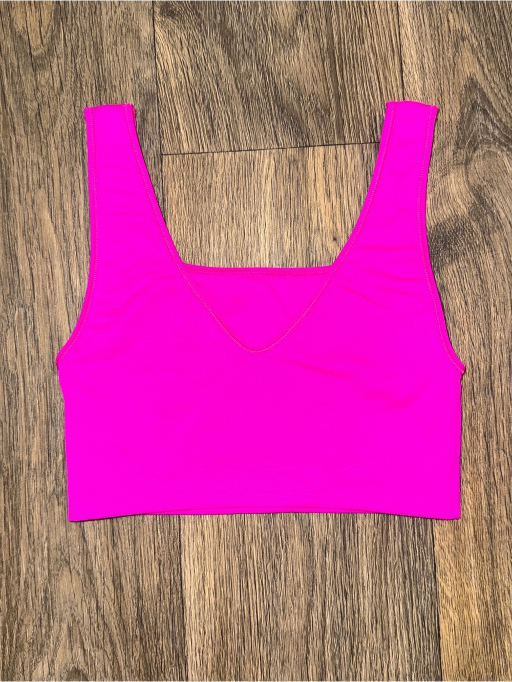 target ribbed sports bra hot pink – xs/s